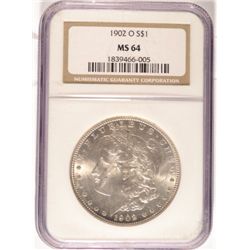 1902-O MORGAN DOLLAR NGC MS64