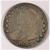 Image 1 : 1827 BUST HALF DOLLAR VF+