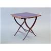 Image 1 : An Edwardian Albert Barker Ltd mahogany folding card table with satinwood banding and base drawer...