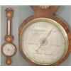 Image 1 : A Victorian mahogany wheel barometer by Lionel Co, 16 Brock St, Holborn, mahogany case inlaid wit...