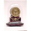 Image 1 : A Regency ormolu mounted red tortoiseshell mantel timepiece with engine turned gilt dial, drum mo...