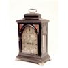 Image 1 : A George II ebonised bracket clock by Thomas Pepys, London, arched brass dial with silvered chapt...