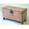 Image 1 : A small late 17th century oak 6-plank coffer, on stile feet, 2ft 4ins £100-150...