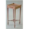 Image 1 : An Edwardian inlaid mahogany wine table the square tray top over candle slide and square tapered...