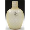 Image 2 : DECORATED SATIN GLASS VASE.