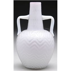 MOP TWO HANDLED VASE.