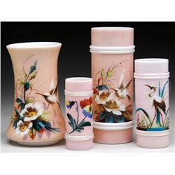 FOUR SMITH BROS. VASES.