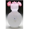 Image 2 : DECORATED BRISTOL GLASS VASE.