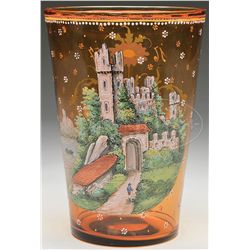 MONUMENTAL MOSER VASE.