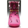 Image 1 : MOSER CRANBERRY VASE.