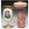 Image 1 : THREE MOSER ART GLASS ITEMS.