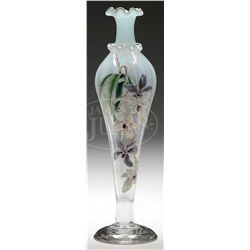 MT. JOYE ENAMELED VASE.