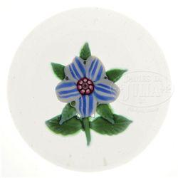 ANTIQUE SANDWICH WEED FLOWER PAPERWEIGHT.