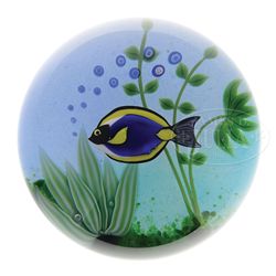 BACCARAT FISH PAPERWEIGHT.