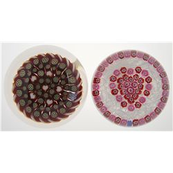 TWO PARABELLE PAPERWEIGHTS.