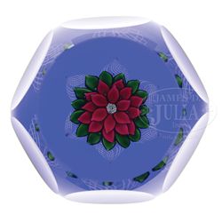 ST. LOUIS POINSETTIA PAPERWEIGHT.