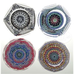FOUR WHITEFRIARS PAPERWEIGHTS.