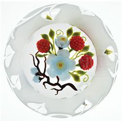 VICTOR TRABUCCO RASPBERRY PAPERWEIGHT.