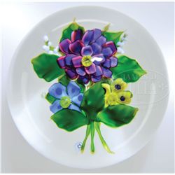 DEBBIE TARSITANO FLORAL BOUQUET PAPERWEIGHT.