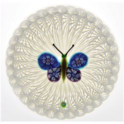 PAUL YSART BUTTERFLY PAPERWEIGHT.