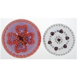 TWO PARABELLE PAPERWEIGHTS.