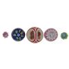 Image 1 : FIVE PAPERWEIGHT BUTTONS.