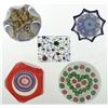 Image 1 : FIVE MILLEFIORI PAPERWEIGHTS.