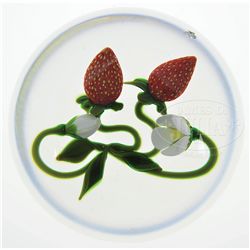 GORDON SMITH STRAWBERRY PAPERWEIGHT.