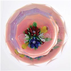 RONALD HANSEN FRUIT & FLOWER BOUQUET PAPERWEIGHT.