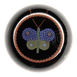 PERTHSHIRE BUTTERFLY PAPERWEIGHT.