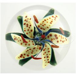 STEVEN LUNDBERG LILY PAPERWEIGHT.