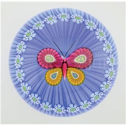 PERTHSHIRE BUTTERFLY PAPERWEIGHT.