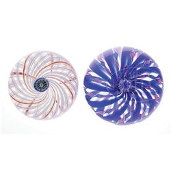TWO PAPERWEIGHTS.