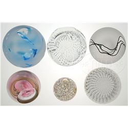 EIGHTEEN ASSORTED PAPERWEIGHTS.