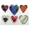 Image 1 : ELEVEN HEART SHAPED PAPERWEIGHTS.