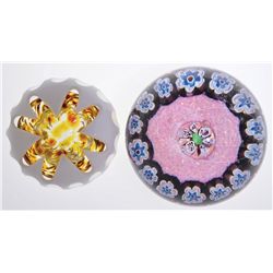 TWO PAPERWEIGHTS.