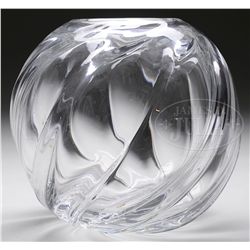 SIGNED LIBBEY CRYSTAL BOWL.
