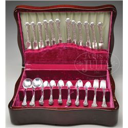 NICE SET OF GORHAM STERLING FLATWARE IN THE POPPY PATTERN.