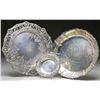 Image 1 : STERLING TRAY, BOWL & PLATE.
