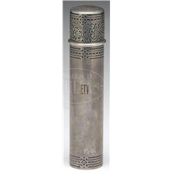 TIFFANY & CO. STERLING SILVER COVERED CONTAINER.