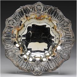 TIFFANY & CO. STERLING SILVER FANCY PIERCED BOWL.