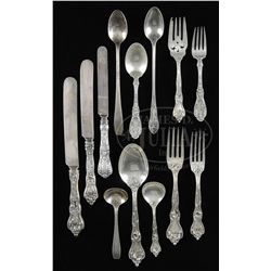 LARGE LOT OF STERLING SILVER FLATWARE.