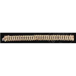 14KT YELLOW GOLD BRACELET.