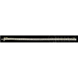 14KT DIAMOND TENNIS BRACELET.