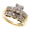 Image 1 : 14KT DIAMOND WEDDING SET.