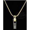 Image 1 : 14KT DIAMOND NECKLACE.