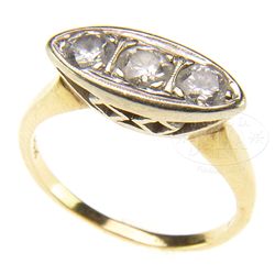 14KT DIAMOND RING.