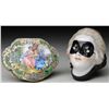 Image 1 : PORCELAIN BOX & ENAMEL COMPACT.