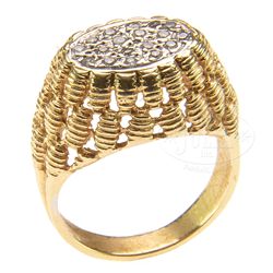 14KT DIAMOND RING.