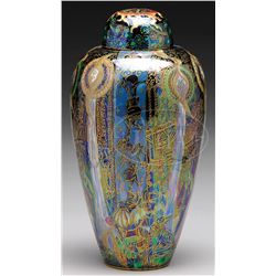 WEDGWOOD FAIRYLAND LUSTRE CANDLEMAS MALFREY POT.